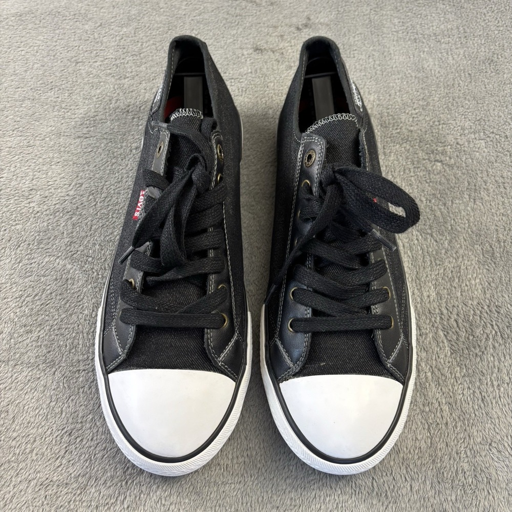 Levis Strauss &Co Shoes Men 12 Black/ Gray Comfort Tech Denim Upper Casual Lace
